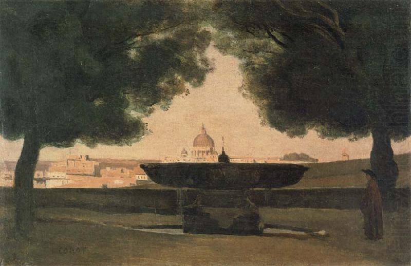 camille corot Fountain of the French Academy china oil painting image